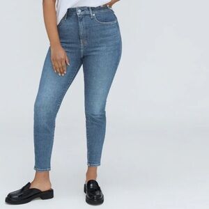 Everlane High Rise Blue Jeans size 25 ankle